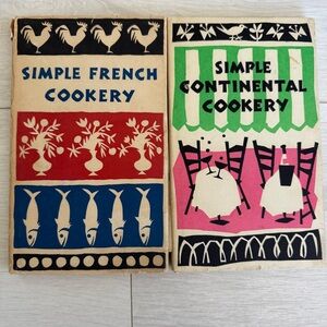 Vintage Simple French Cookery 1958 + Simple Continental Cookery 1968